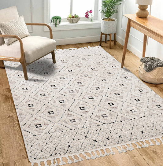 Dolce Vita Halı Sumatra 352 Snow Bohem Halı (9584097329445)
